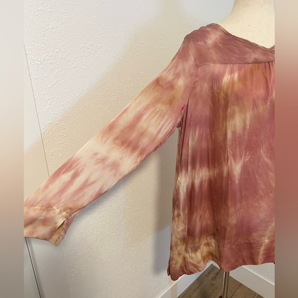 CP Shades One of a Kind Tie Dye Silk Tunic Blouse - Picture 2 of 9